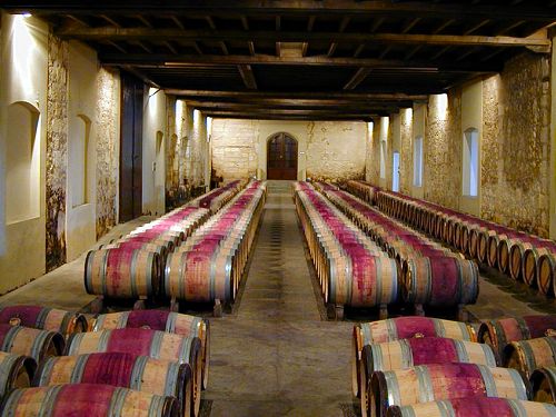 Barrel Room at Chateau Palmer