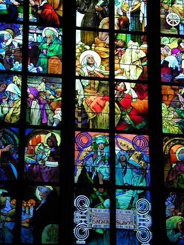 Art Nouveau Stained Glass