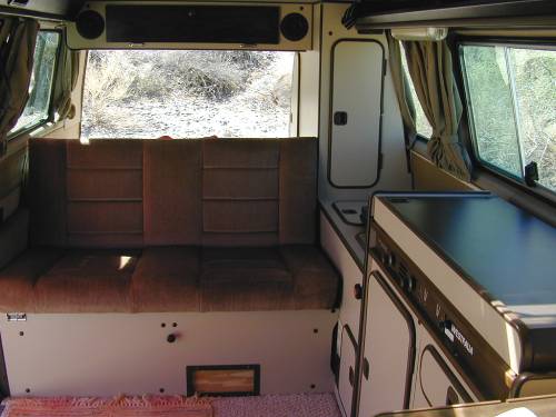 Van Interior Looking Aft