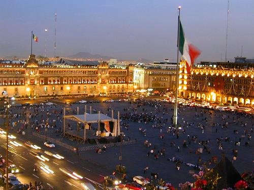 Zocalo at Night