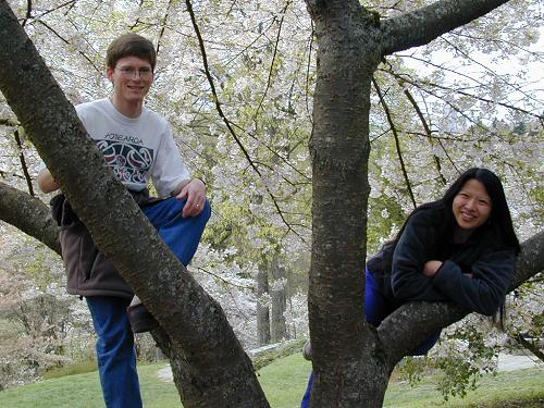 Scott and Jean in the Arboretum