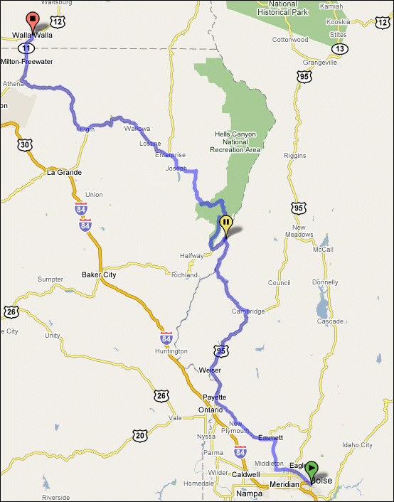 Map of Route